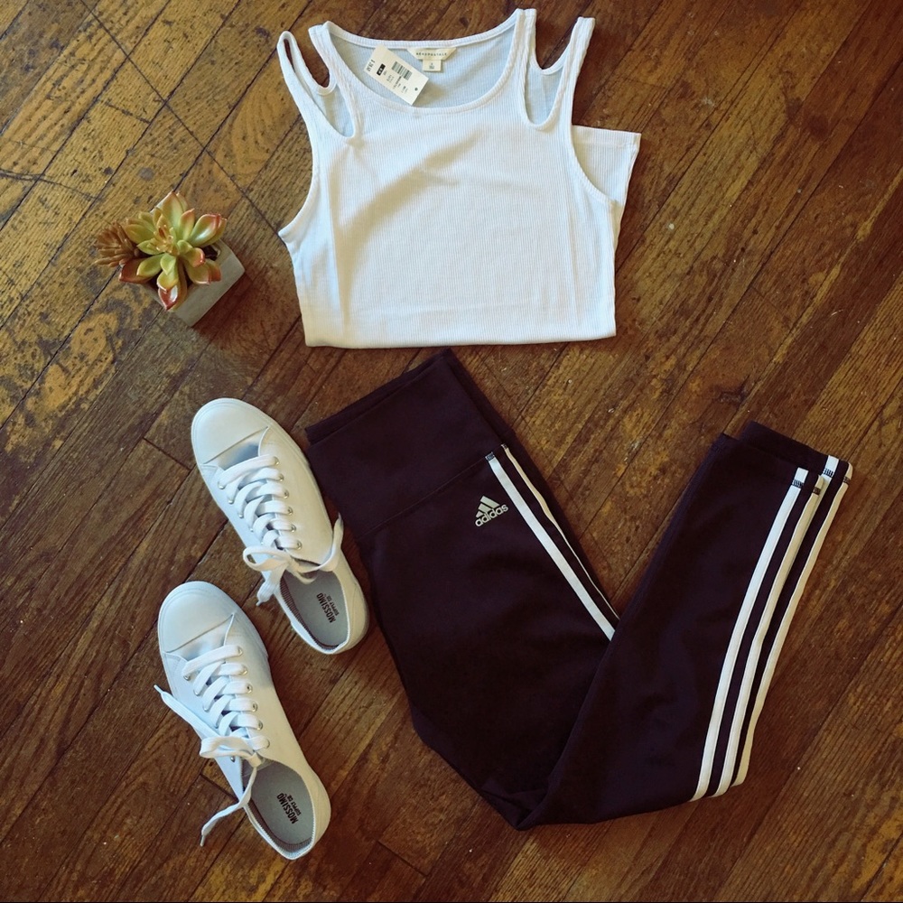 Adidas Stretch Leggings Size Small